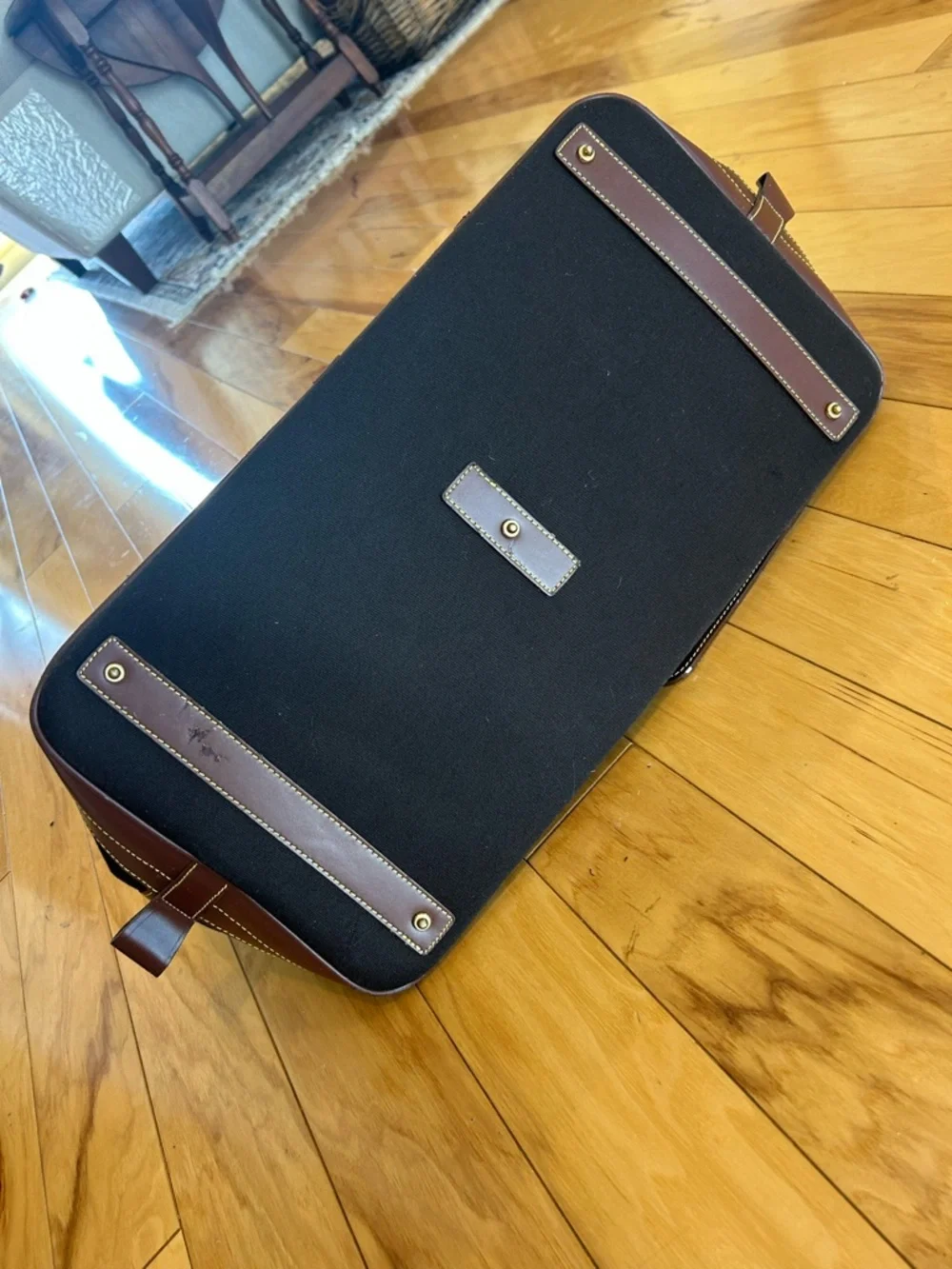 Vintage Dooney and Bourke Cabriolet Weekender Canvas and Leather Tote